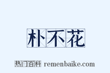 朴不花是什么意思的图片